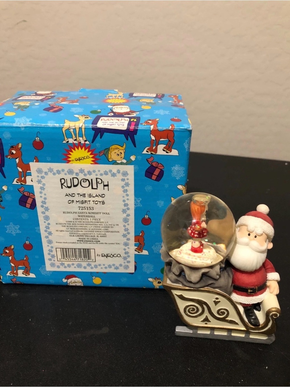 Rudolph and the island of misfit toys rudolph santa w/ misfit doll waterball